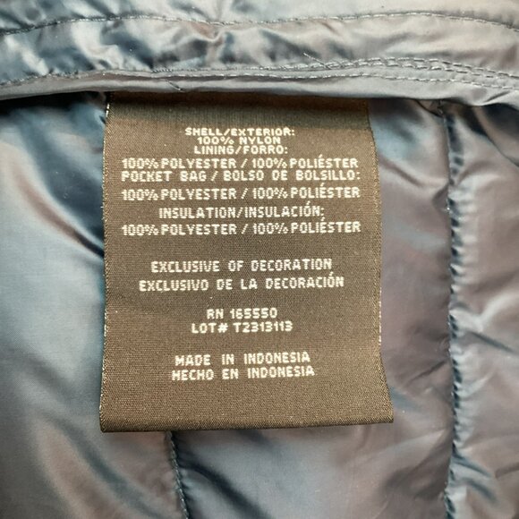 32 Degrees Puffer Vest Mens XL Nylon & Polyester Blue - Picture 8 of 9